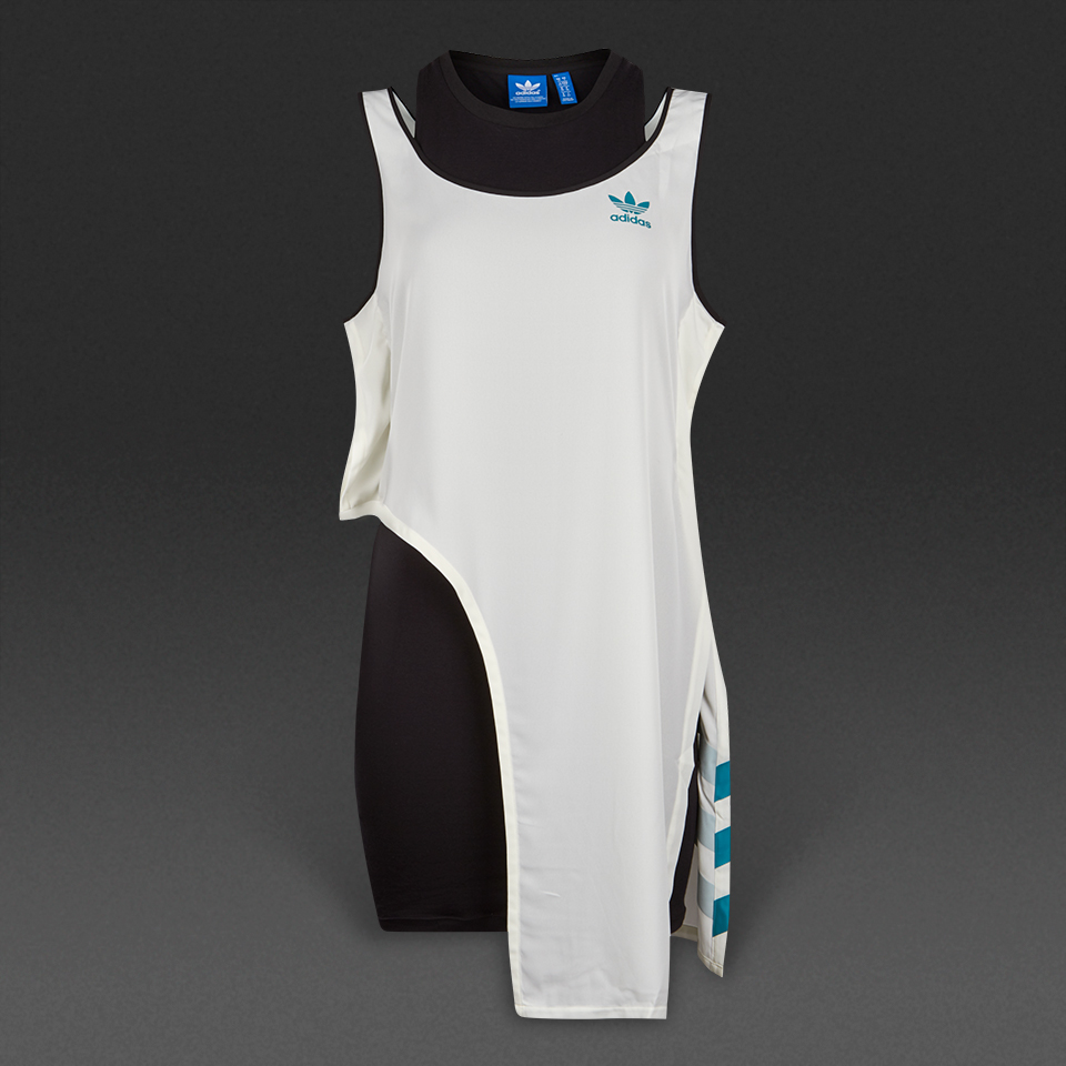 Adidas Originals Couture Dress Off White / Black / Green for Women